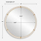 Cyprus - Round Mirror - White