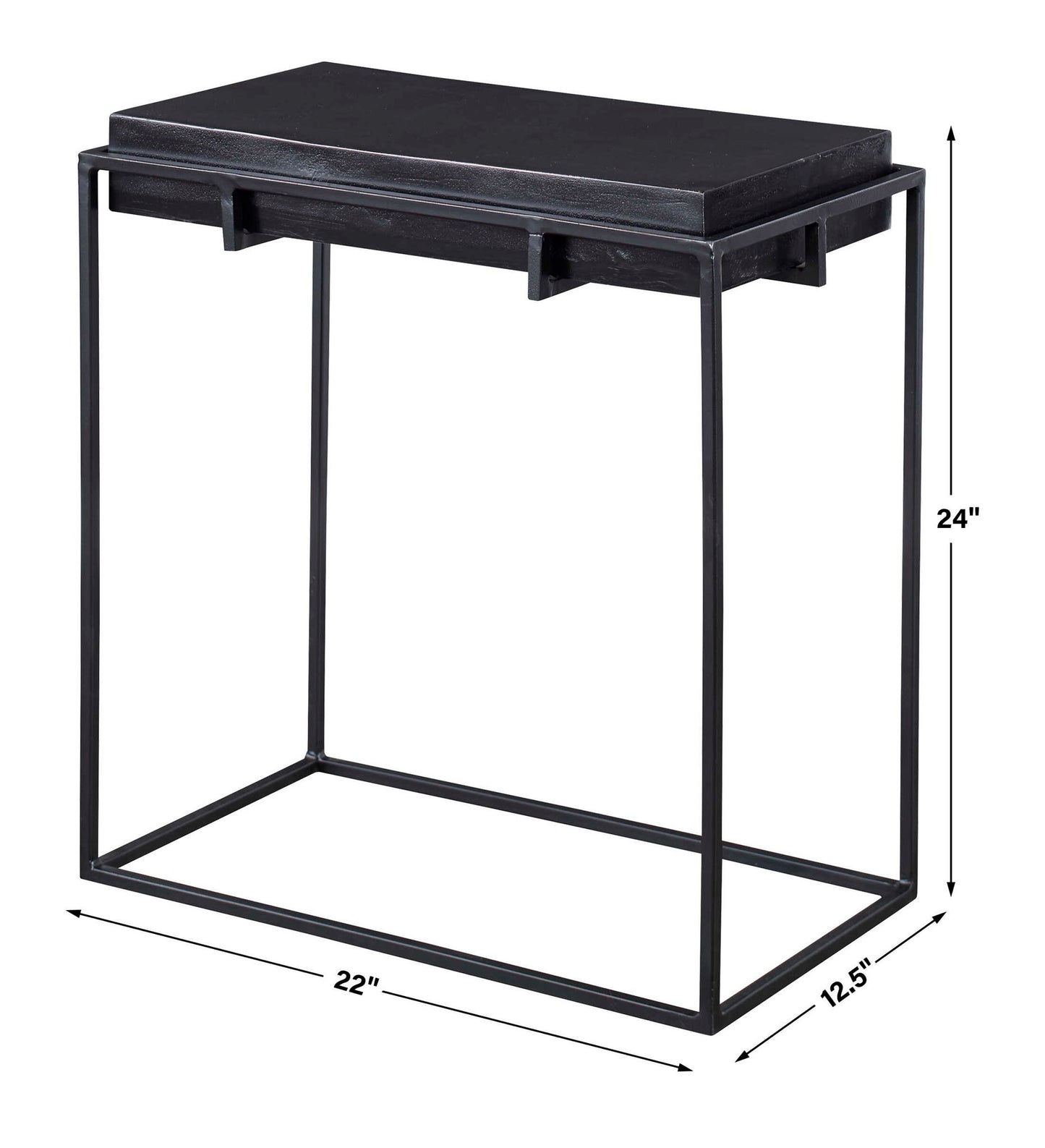 Telone - Modern Side Table - Black