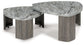 Surmour - Stacked Cocktail Table - Gray / Brown