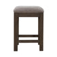 Cascade Falls - Upholstered Console Stool - Satin Espresso