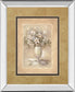 Bounty Il By Vivian Flasch - Mirror Framed Print Wall Art - Light Brown