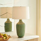 Dulcich - Grid Table Lamp - Green