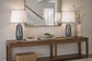 Crystal Breeze Art Glass & Crystal Table Lamp (Set of 2) - Gray Cloud / Clear Crystal