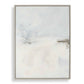 Simple Serenity - Framed Abstract Art - White / Light Blue