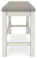 Robbinsdale - Dbl Counter Height Upholstered Dining Bench - Antique White