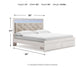 Altyra - King Upholstered Storage Bed - White