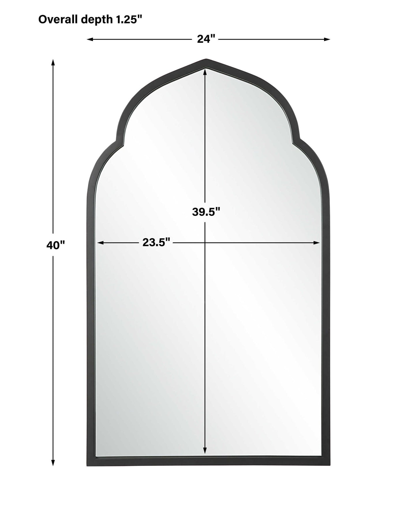 Kenitra - Arch Mirror - Black