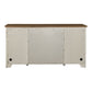 Farmhouse Reimagined - Door Credenza - Antique White / Chestnut Tops
