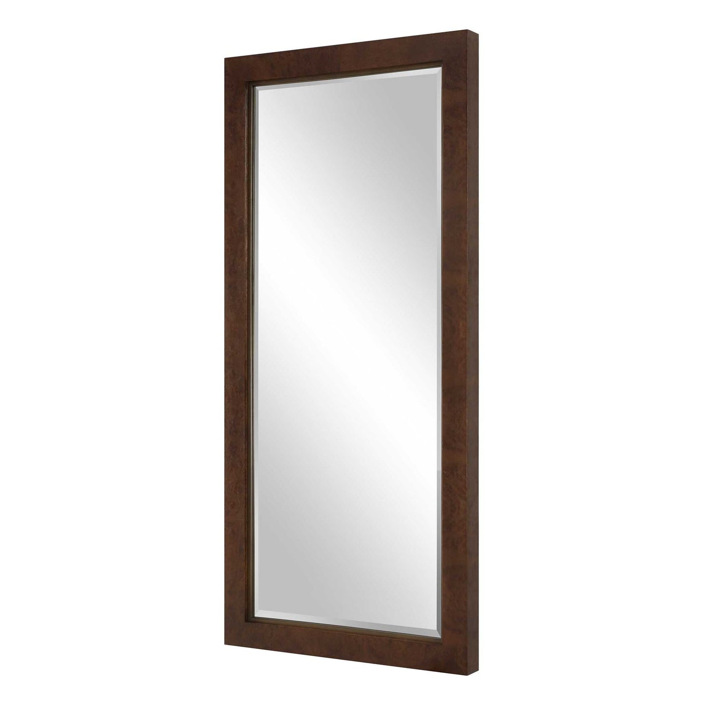 Durant - Tall Wood Mirror - Brown