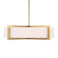 Cresson - 4 Light Drum Pendant - White / Gold