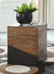 Trailbend - Accent Table - Brown / Gunmetal