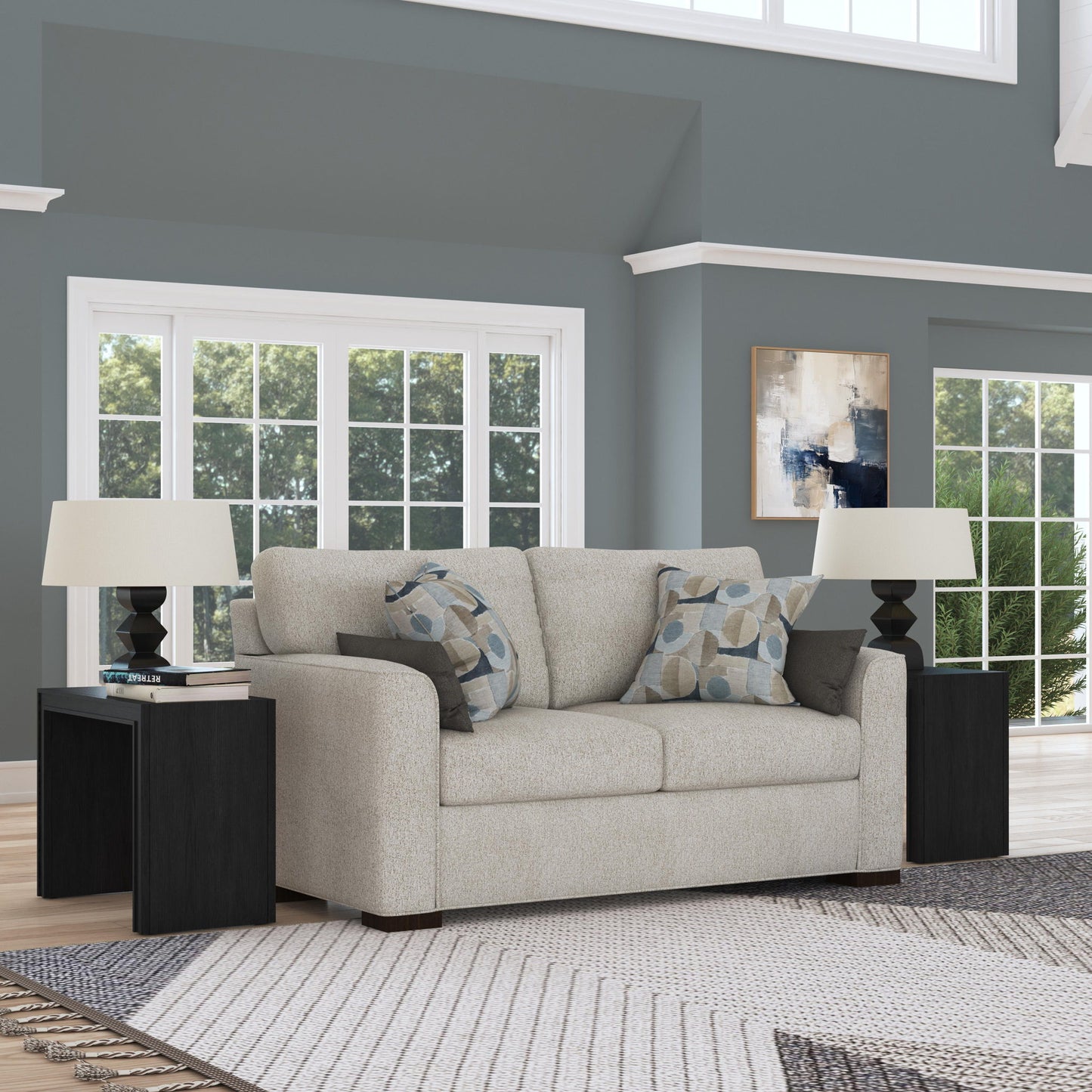 Jasper - Fabric Stationary Loveseat