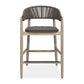 Dermott - Outdoor Counter Stool - Brown / Dark Gray