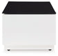 Gardoni - Rectangular Cocktail Table - White / Black