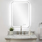 Crofton - Lighted Nickel Vanity Mirror - Gray