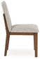 Kraeburn - Dining Upholstered Side Chair (Set of 2) - Beige / Brown