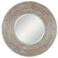 Vortex - White Washed Round Mirror
