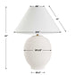 Rocio - Ceramic Table Lamp - White