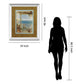 Ocean Retreat Il By Stiles - Mirror Framed Print Wall Art - Light Brown