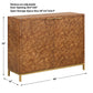 Jethro - Burl 2 Door Cabinet - Woodtone