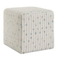 Joie - White Chenille Ottoman - White