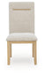Lasinger - 5 Pc. - Dining Table And 4 Upholstered Side Chairs - Light Brown