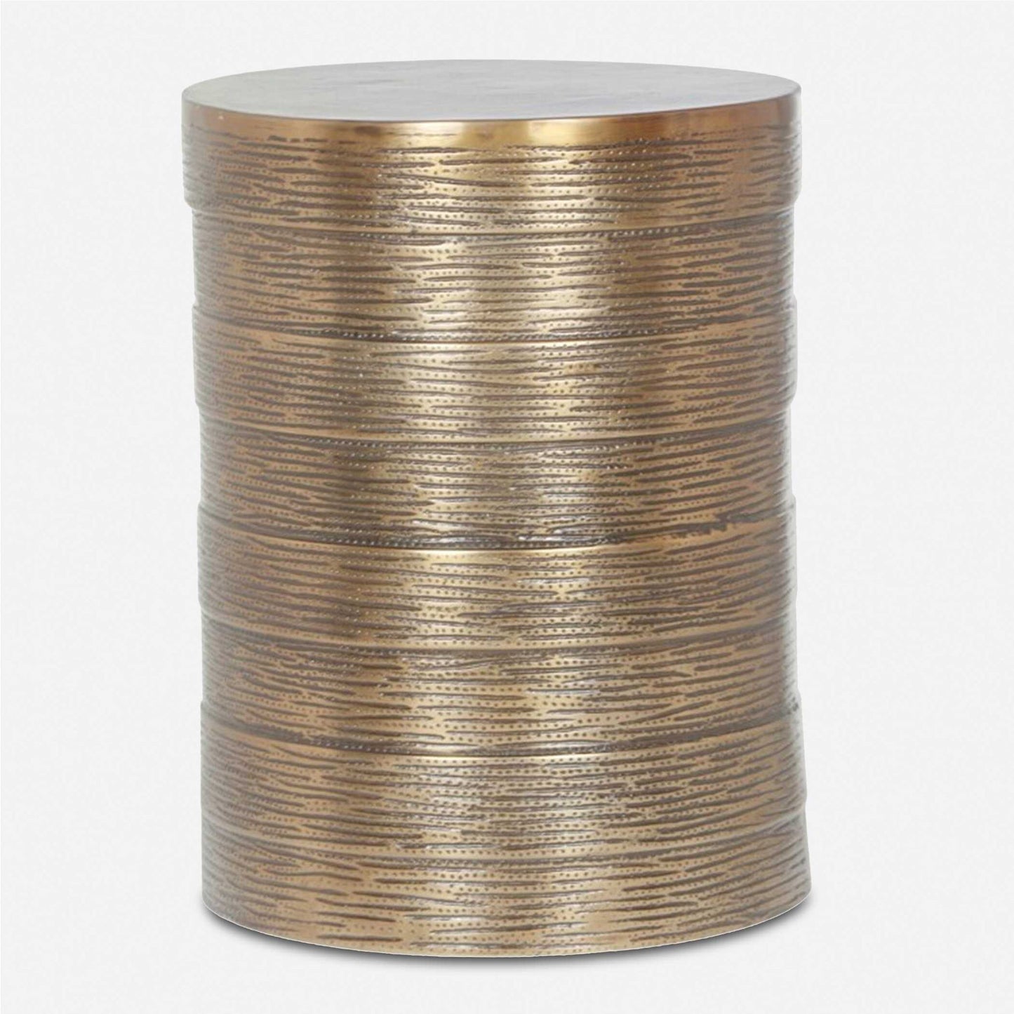 Odin - Antique Brass Accent Table - Bronze