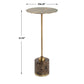 Verlin - Brass Drink Table - Black