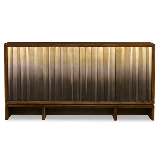Ombre Luster - Console Table - Brass / Bronze / Woodtone