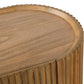 Reese - Pleated 2 Door Cabinet - Woodtone