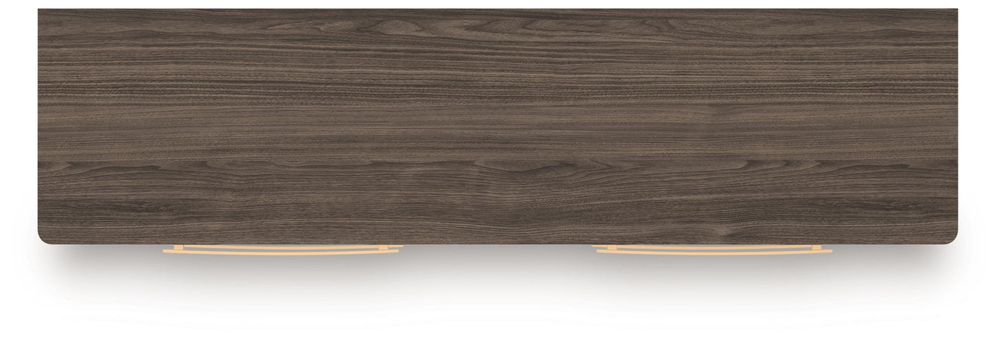 Kendanport - 3 Pc. - Dresser And 2 Nightstands - Brown / White