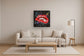 Vivid Desire - 33" x 33" Framed Wall Art - Red