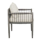 Borneo - Outdoor Dining Chair - White / Dark Gray