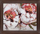 Blushing Petal Burst - 28" x 34" Framed Wall Art - Pink