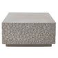 Hesston - Outdoor Concrete Coffee Table - Brown / Gray