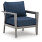 Gali - Sofa / Chairs / Table Set (Set of 4) - Gray / Blue
