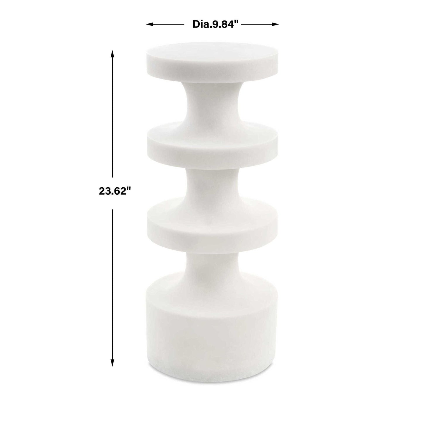 Balian - Outdoor Stone Drink Table - White