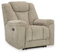 Hindmarsh - Power Recliner/ Adj Headrest - Stone