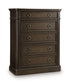 Wickenger - Five Drawer Chest - Dark Brown