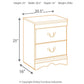 Huey Vineyard - Two Drawer Night Stand - Black