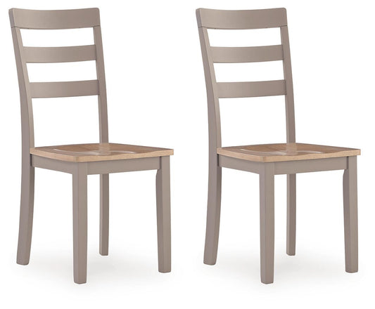 Harperfeld - Dining Room Side Chair (Set of 2) - Natural / Gray