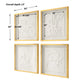 Fourfold - Framed Prints (Set of 4) - Gold