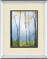 Tranquil River By Striffolino R. Mirrored Frame - Light Blue