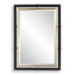 Bach - Rectangle Mirror - Walnut & Brass