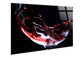 Crimson Pour Tempered Glass - Black / Red
