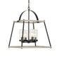 Edgecomb - 4 Light Indoor-Outdoor Pendant - Black / Gray