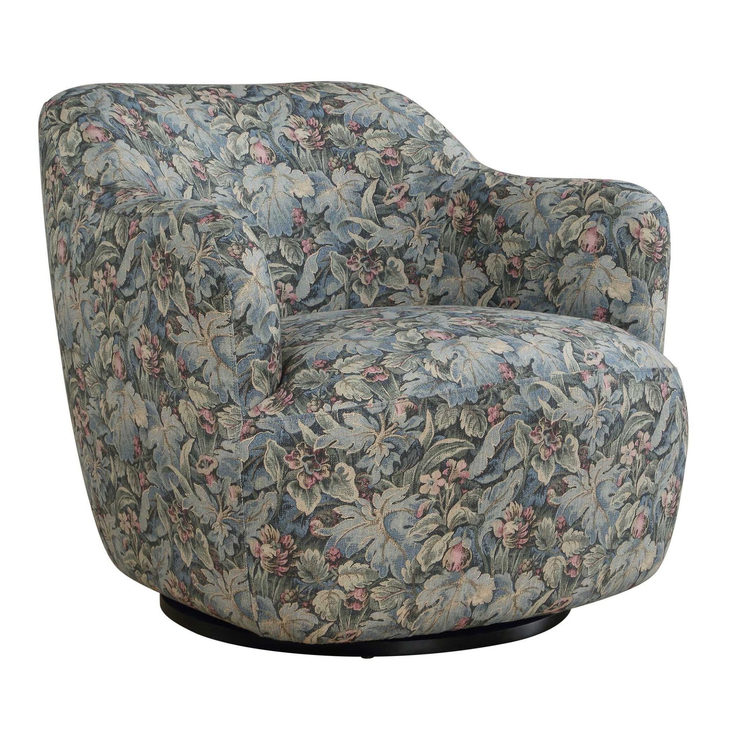 Ansel - Tapestry Swivel Chair - Green