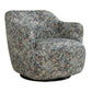 Ansel - Tapestry Swivel Chair - Green