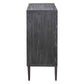 Laurentia - 2 Door Accent Cabinet - Black & Pearl Silver