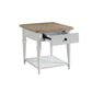 Turnberry Park - Rectangular End Table - Washed White